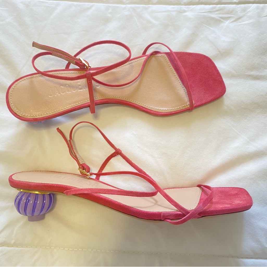 Jacquemus Pink Les Sandales Manosque Heeled Sandals